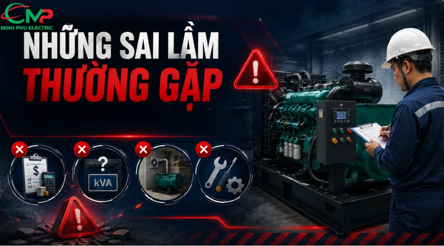 Những sai lầm thường gặp khi mua máy phát điện nhập khẩu
