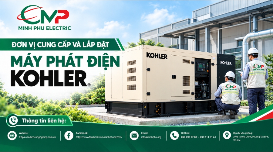 Đơn vị cung cấp và lắp đặt máy phát điện Kohler uy tín, chất lượng