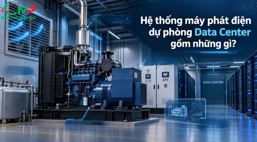 Hệ thống máy phát điện dự phòng Data Center gồm những gì? 