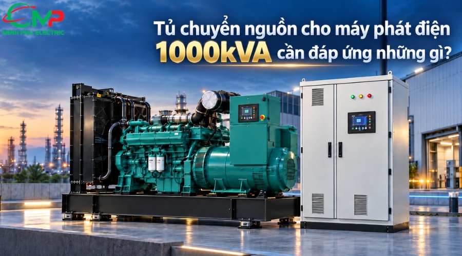 MÁY PHÁT ĐIỆN 1000KVA CÓ CẦN TỦ CHUYỂN NGUỒN 2 Tủ chuyển nguồn cho máy phát điện 1000kVA cần đáp ứng những gì?