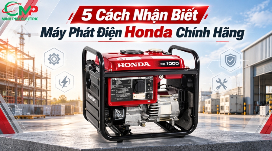 5 cách nhận biết máy phát điện Honda chính hãng