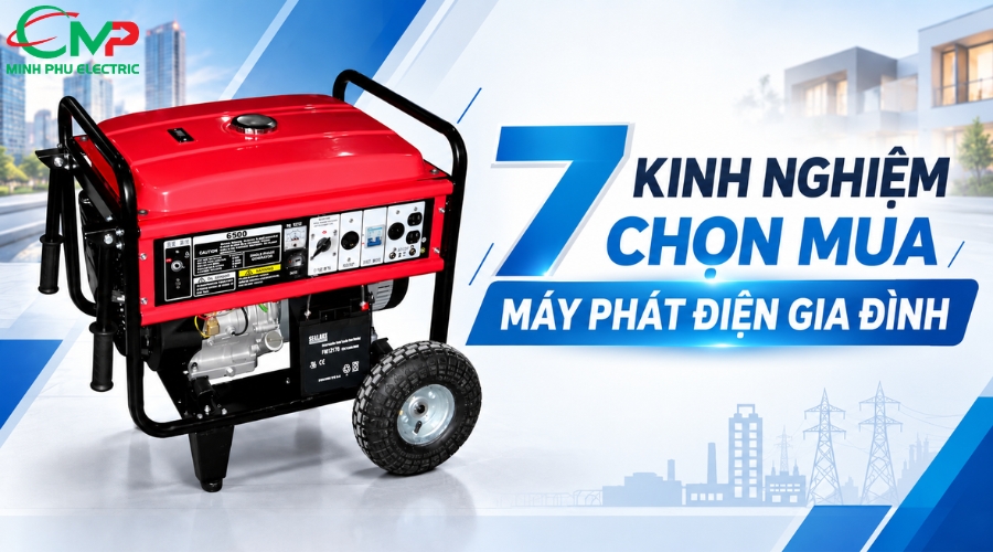 7 kinh nghiệm chọn mua máy phát điện gia đình