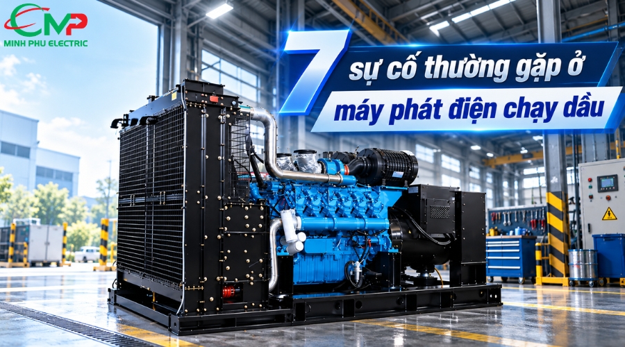 7 sự cố thường gặp ở máy phát điện chạy dầu và cách xử lý