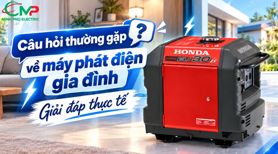 Câu hỏi thường gặp về máy phát điện gia đình