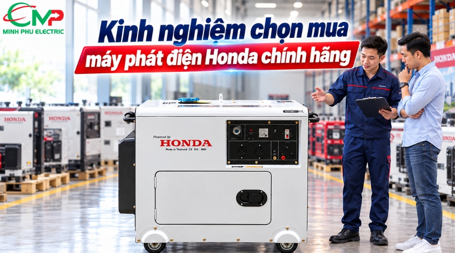 Kinh nghiệm chọn mua máy phát điện Honda chính hãng