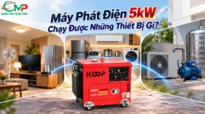 Máy phát điện 5kW chạy được những thiết bị gì