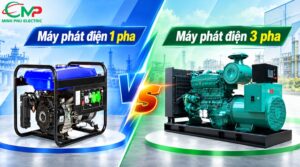 So sánh máy phát điện xoay chiều 1 pha và 3 pha