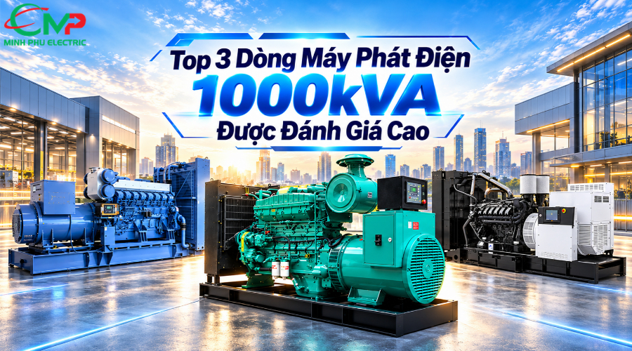 Top 3 dòng máy phát điện 1000kVA được đánh giá cao