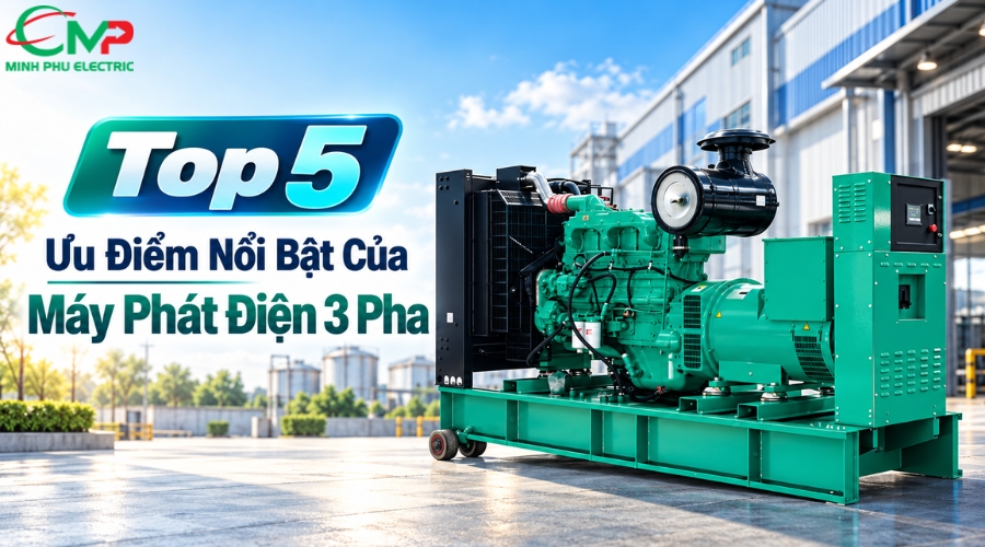 Top 5 ưu điểm nổi bật của máy phát điện 3 pha